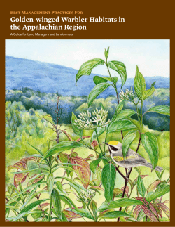 Golden-winged Warbler Habitats in the Appalachian Region
