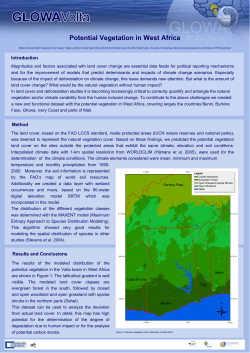 Potential Vegetation in West Africa