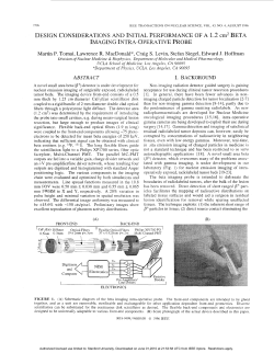 BETA IMAGING INTRA-OPERATIVE PROBE