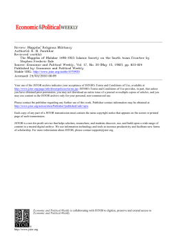 Mappilas` Religious Militancy The Mappilas