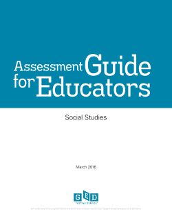 Assessment - GED Testing Service