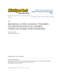 breaking codes: making theories on menstruation accessible