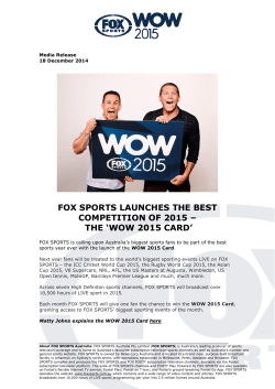 fox sports launches the best competition of 2015