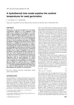 Plant, Cell and Environment, 25, 1061&ndash;1069