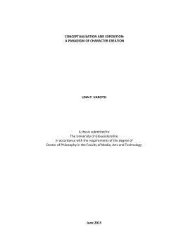 CONCEPTUALISATION AND EXPOSITION: A PARADIGM OF
