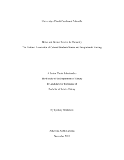 The National Association of Colored Graduate Nurses and