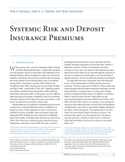 Systemic Risk and Deposit Insurance Premiums