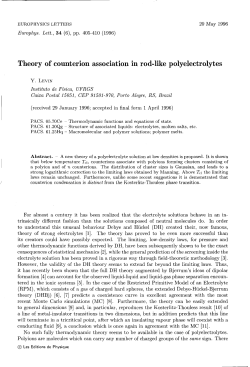 Theory of Counterion Association in Rodlike Polyelectrolytes - if