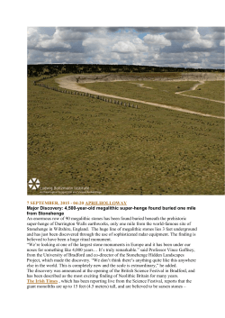 4500-year-old megalithic super-henge found buried one mile from