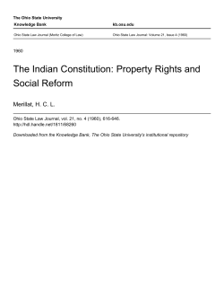 Indian Constitution: Property Rights and Social Reform, The