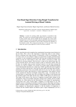 Fast Road Sign Detection Using Hough Transform for Assisted