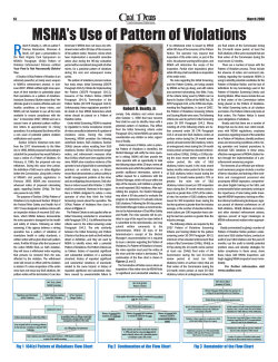 MSHA`s Use of Pattern of Violations