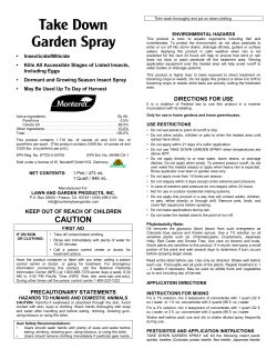 Take Down Garden Spray - Specialty Crop Solutions