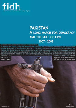 pakistan a long march for democracy and the rule of law