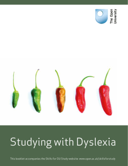 Studying with dyslexia
