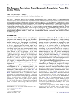 DNA Sequence Correlations Shape Nonspecific Transcription