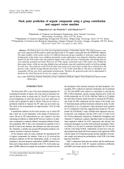 Flash point prediction of organic compounds using a group
