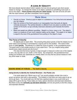 gravity mass weight