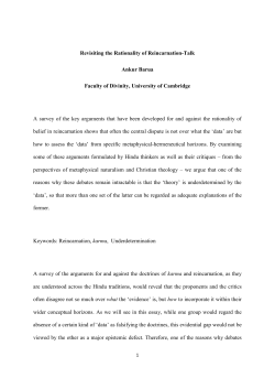 Revisiting the Rationality of Reincarnation