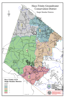 Hays-Trinity GCD Single Member Districts