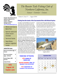 The Rooster Tails Fishing Club of Northern California, Inc. Educate