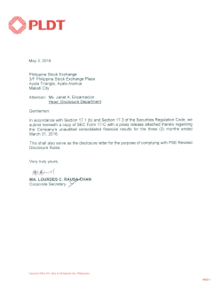 PLDT receives &ldquo;Best in Investor Relations&rdquo;