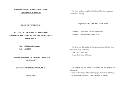 a study of linguistic features of personification in english and