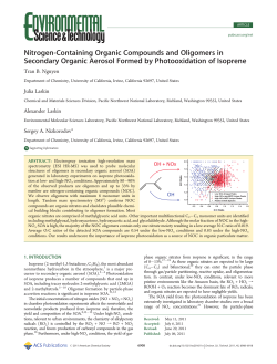 Nitrogen-Containing Organic Compounds and Oligomers in