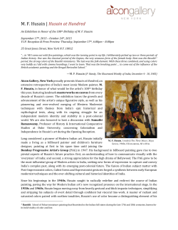 MF Husain - Aicon Gallery