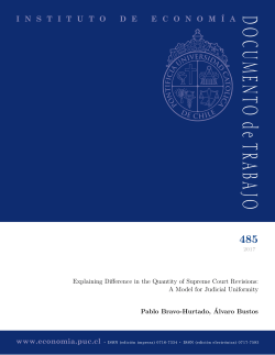 DOCUMENTO de TRABAJO - Instituto de Econom&iacute;a