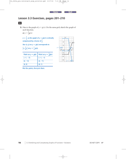 Lesson 3.3 Exercises, pages 201&ndash;210