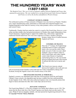 THE HUNDRED YEARS` WAR