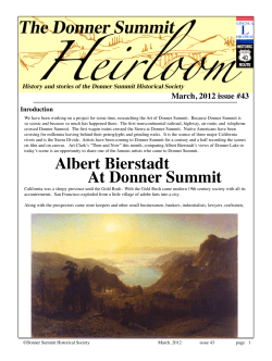 Albert Bierstadt At Donner Summit - Donner Summit Historical Society