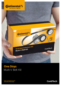 Multi-V Belt Kit