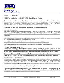 ad regular - Birdville ISD