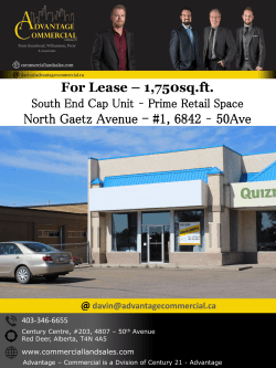 1, 6842 &ndash; 50Ave - Advantage Commercial