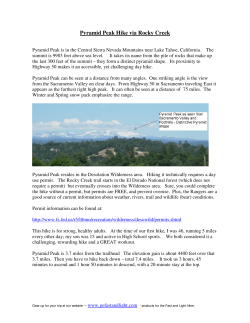 Pyramid Peak via Rocky Creek