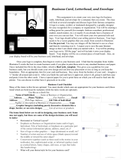 Business Card, Letterhead, and Envelope