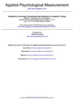 A method for severely constrained item selection in adaptive testing