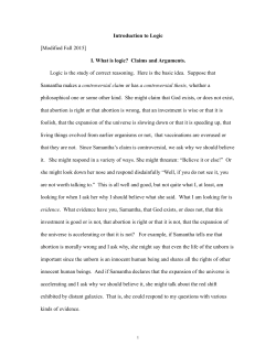 Introduction to Logic - Philosopher`s Toolkit