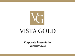 Corporate Presentation January 2017