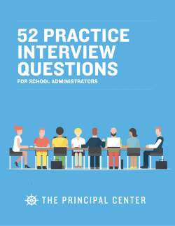 FOR SCHOOL ADMINISTRATORS
