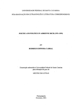 Poetry and politics in Adrienne Rich