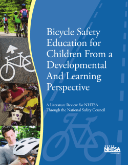 Bicycle Safety Education for Children From a