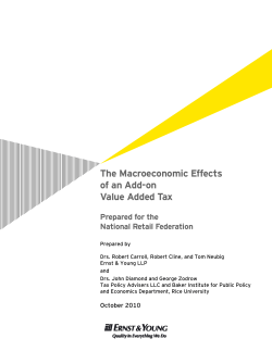 The Macroeconomic Effects of an Add-on Value Added Tax