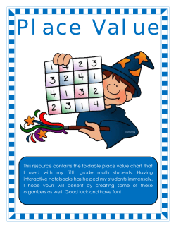 Place Value - Book Units Teacher