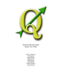 QGIS 0.8@let@token User Guide