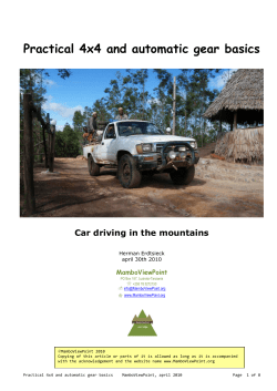 Car Driving In The Mountains