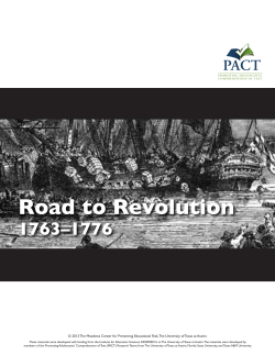 Road to Revolution - The Meadows Center for Preventing
