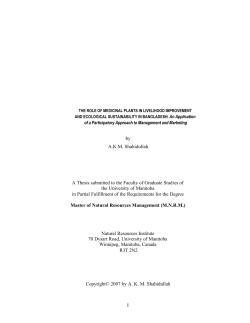 Medicinal plants management and marketing